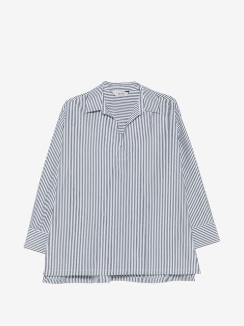 'S Max Mara vertical-stripe long-sleeve shirt