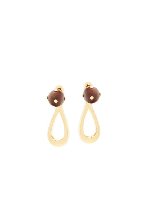 Loewe Drop earrings in metal and wood