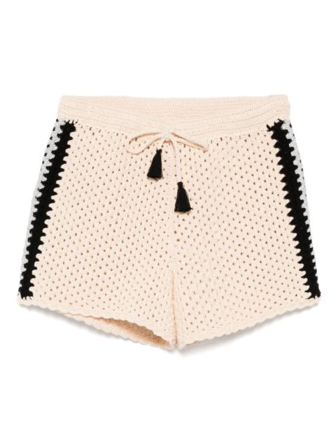THE UPSIDE Luminary crochet hali shorts