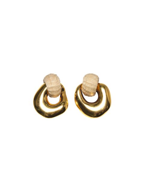 Johanna Ortiz God Of The Sun Statement Earrings white