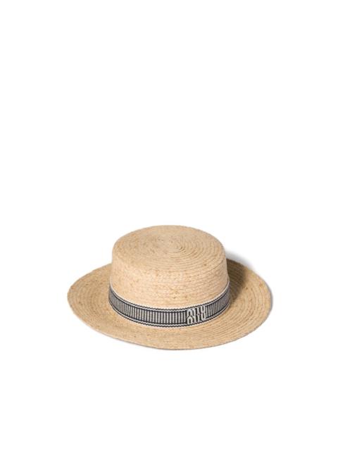 Miu Miu raffia hat
