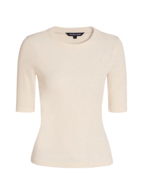 VERONICA BEARD Women's Auclair Ribbed Top - Ecru