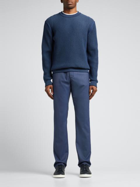 Men's Ribbed Cashmere Sweater