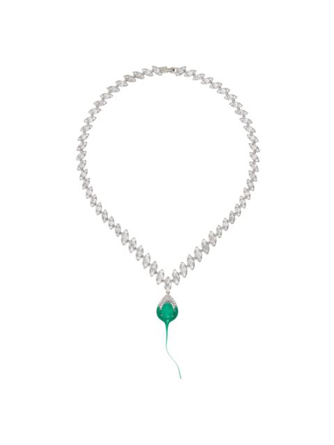 OTTOLINGER Silver Diamond Dip Necklace