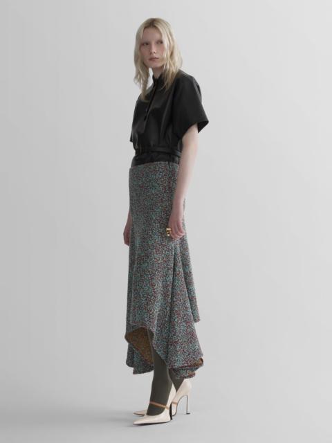 MUGLER asymetric fluid skirt