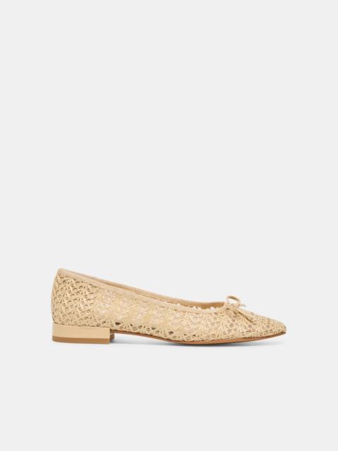 dolce vita ULICIA BALLET FLATS LT NATURAL CROSS HATCH RAFFIA
