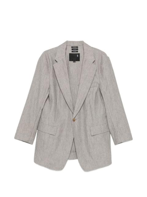 R13 pinstripe-pattern blazer