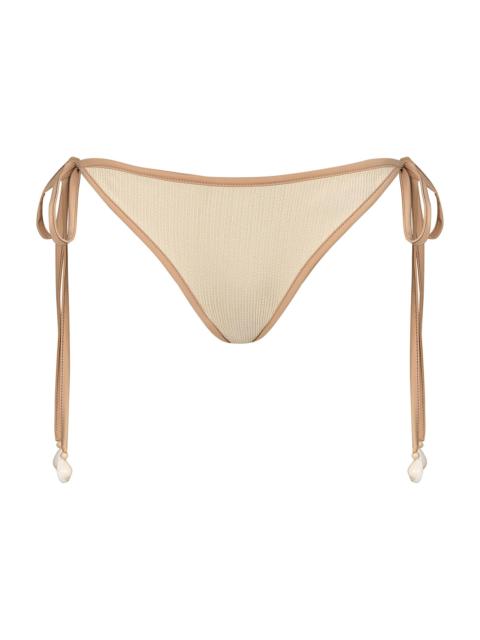 Johanna Ortiz Women's Spiritual Retreat Bikini Bottom - Ecru Nude