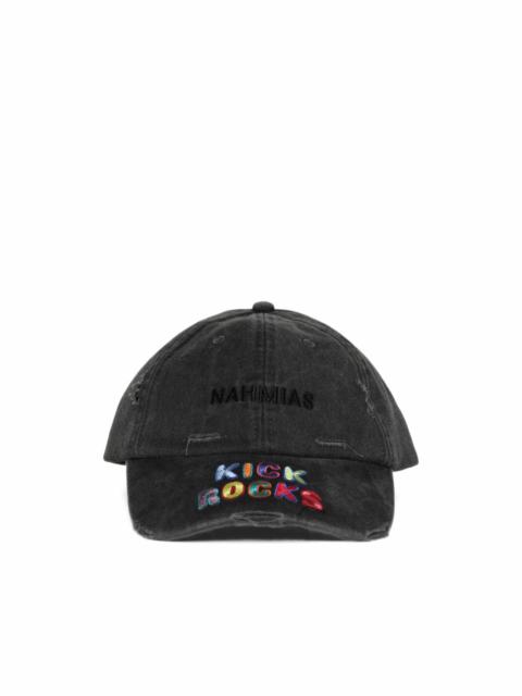 NAHMIAS Kick Rocks 6 distressed baseball cap