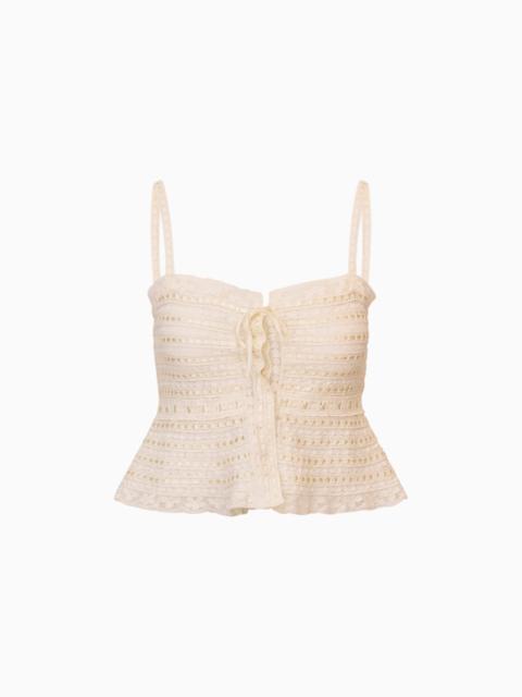 Niraya Woven Cotton Sleeveless Top