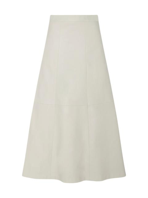 ROSETTA GETTY Stretch-Plongé Flared Skirt grey