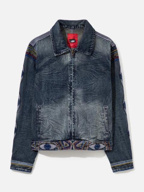 KidSuper GEMSTONE EYE EMBROIDERY JEAN JACKET