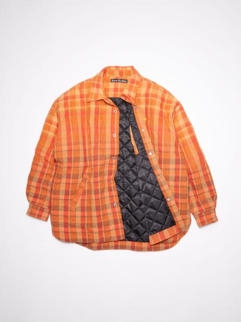 Acne Studios Oversized shirt - Brick red/apricot orange