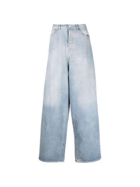 VETEMENTS Destroyed wide-leg jeans