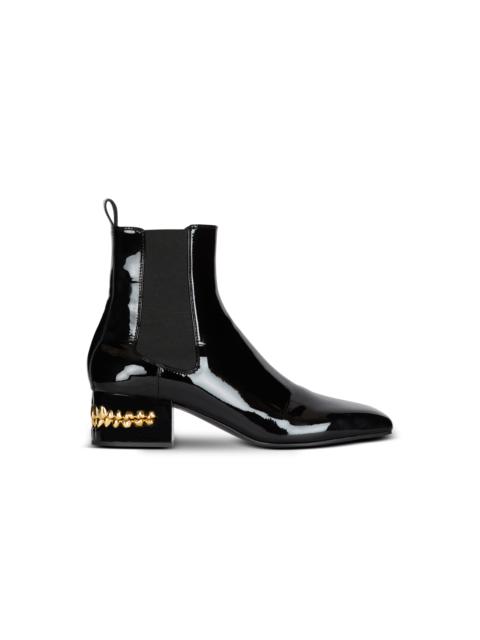 Balmain Billy patent leather ankle boots | REVERSIBLE
