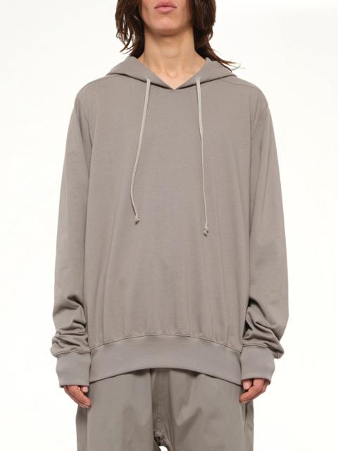 Rick Owens Heavy Jersey Hoodie in Dark Pearl