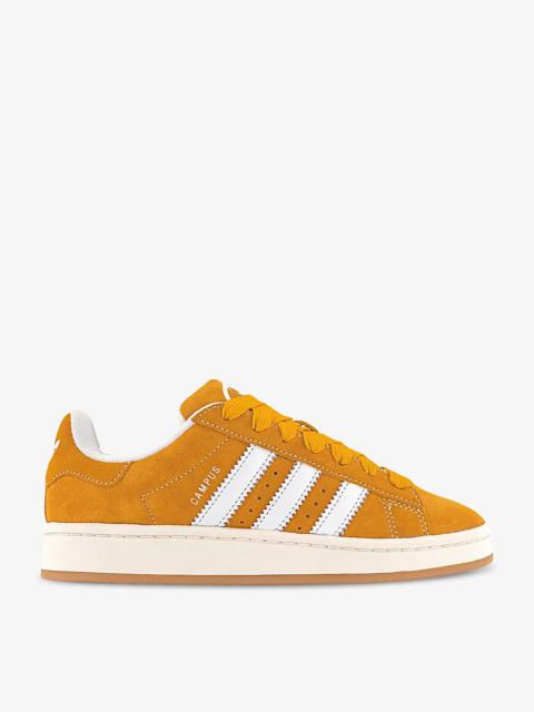 Campus 00s brand-stripe low-top suede trainers