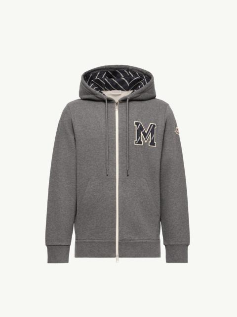 Moncler Monogram Cotton Zip-Up Hoodie
