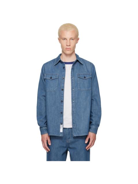 A.P.C. Blue 'Surchemise' Denim Shirt