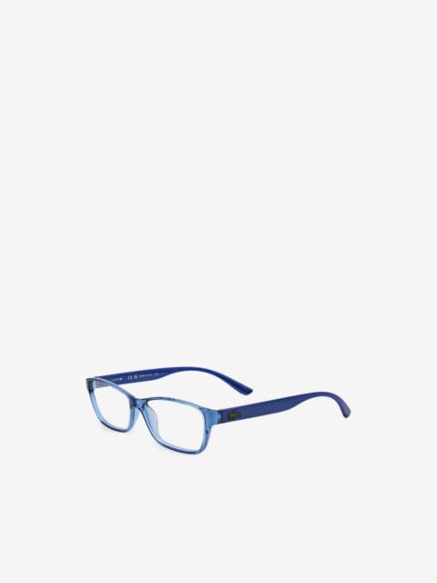 LACOSTE glitter-temple rectangle-frame glasses