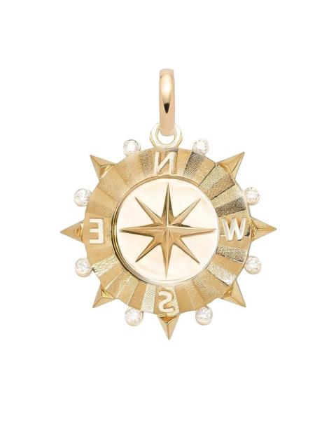 FOUNDRAE Diamond Internal Compass Medium Medallion