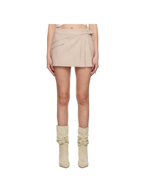 ANNA QUAN Beige Tyra Miniskirt