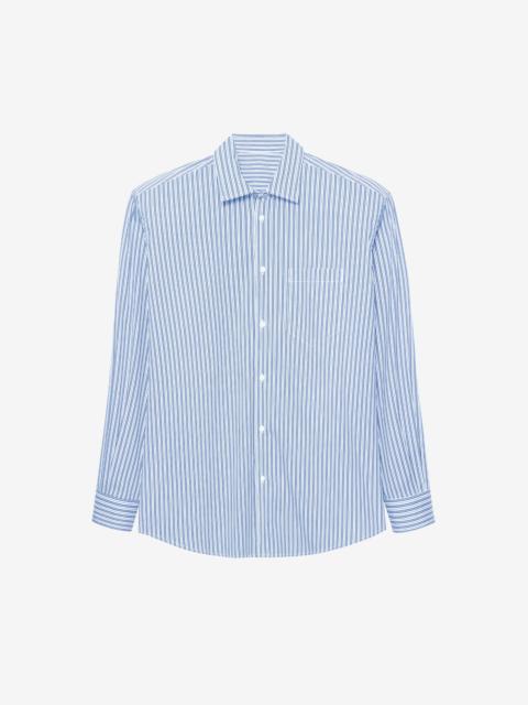 The Frankie Shop Cyrus Button Up Shirt - Blue/White Stripe