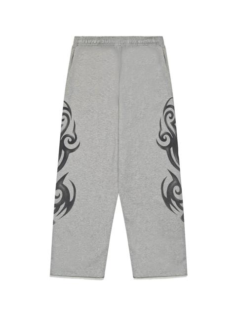 VETEMENTS Graffiti Tribal Sweatpants "Grey / Black" MH27SP152G