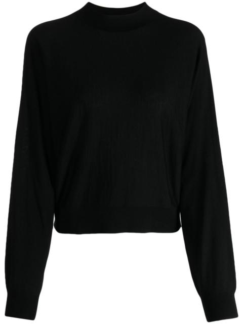 Theory mock-neck knitted jumper