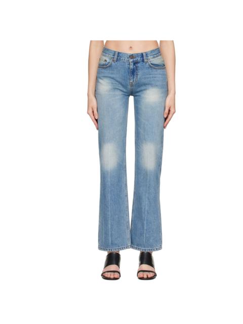 Tonywack Blue Low-Rised Straight Classic Jeans