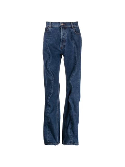 Wire wide-leg cotton jeans