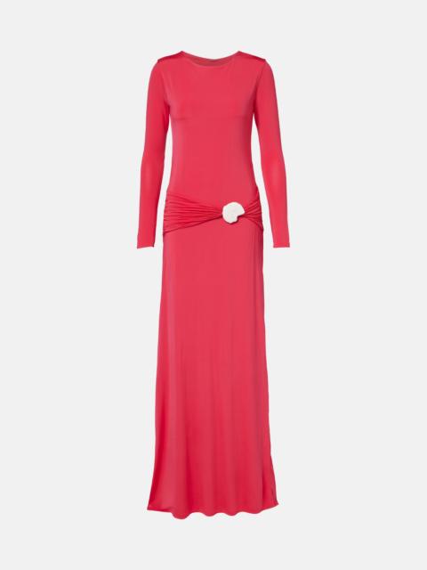 CALA de la CRUZ Eres gathered jersey maxi dress