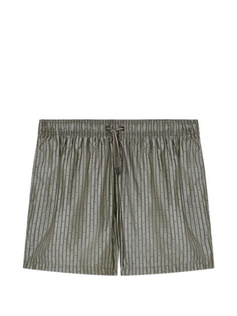 EMPORIO ARMANI logo-pattern swim shorts