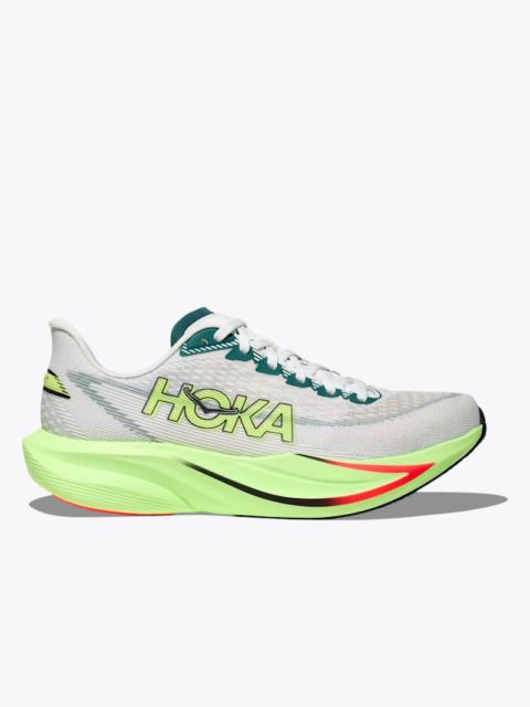 HOKA Women's Mach 7 Shoes in Frost/Neon Yuzu