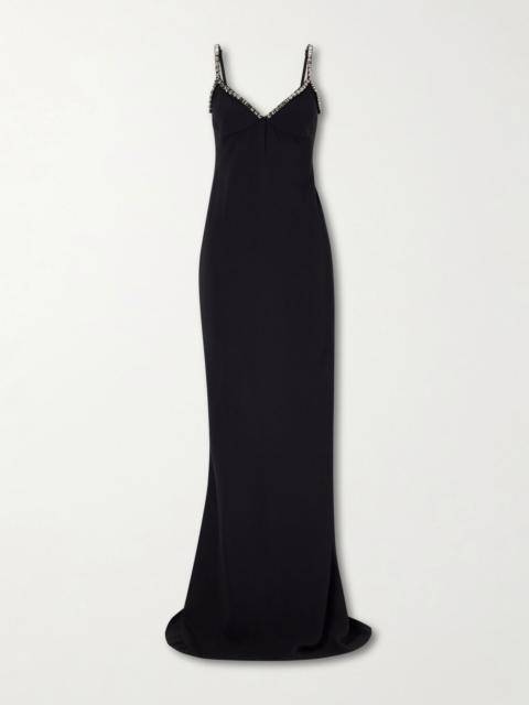 Stella McCartney Embellished crepe gown Black