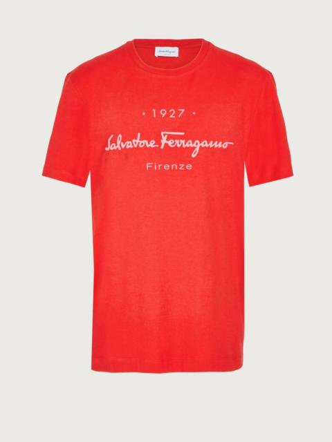 FERRAGAMO 1927 SIGNATURE T-SHIRT