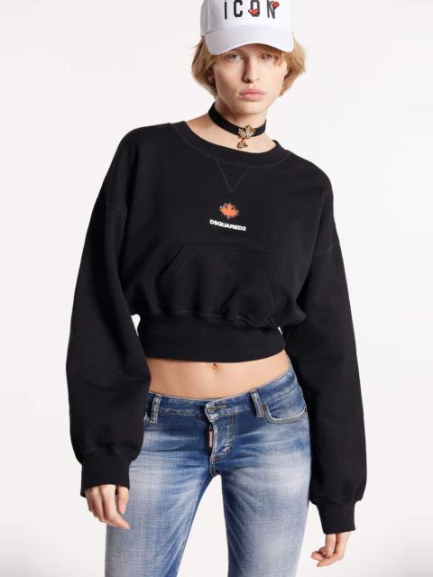 DSQUARED2 DSQUARED2 CROPPED SWEATSHIRT