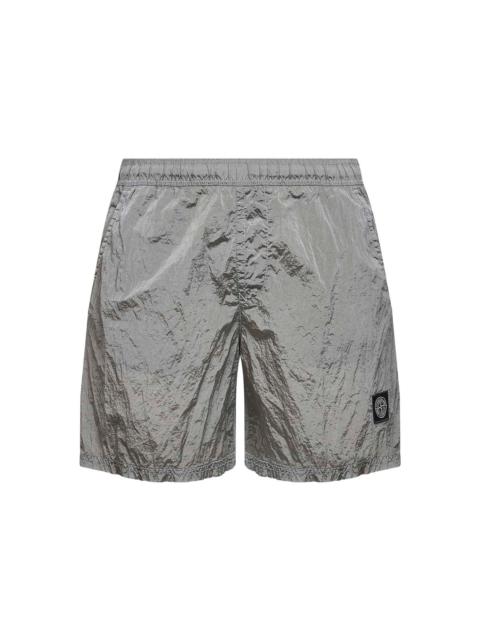 Stone Island Pearl grey Nylon Metal swim shorts