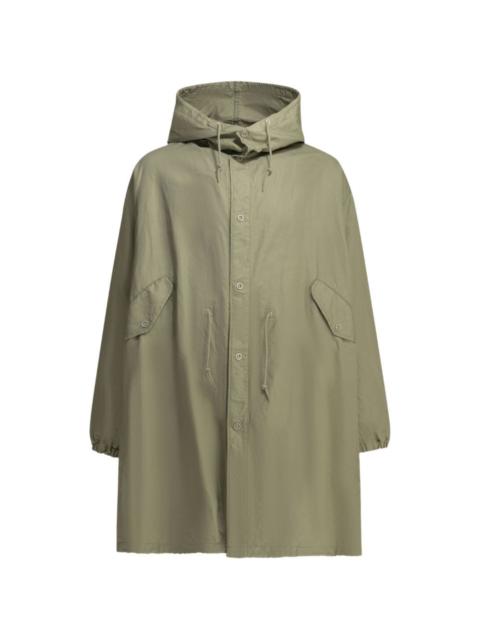 Comme des Garçons Homme hooded drawstring-waist coat