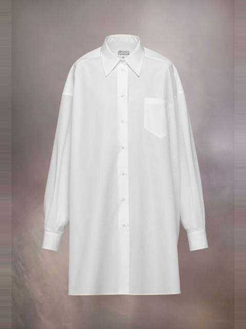 Cotton poplin shirt dress
