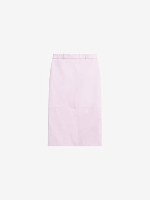 The Frankie Shop Taney Leather Pencil Skirt - Faded Pink
