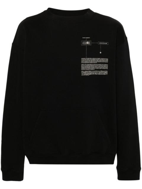 MM6 Maison Margiela numbers-motif jersey sweatshirt