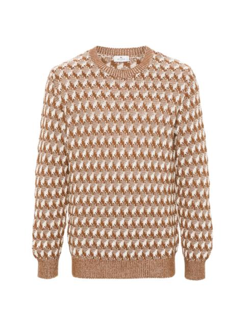 pattern intarsia-knit jumper