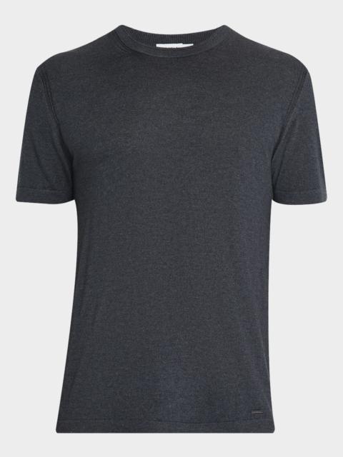 SIMKHAI Men's Nathan Cashmere and Silk Crewneck T-Shirt