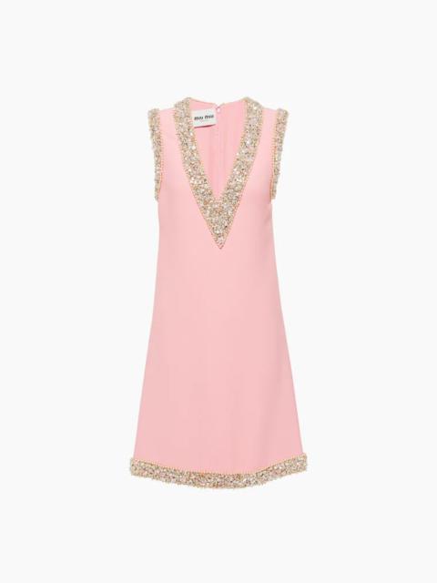 Miu Miu Sleeveless cady mini-dress