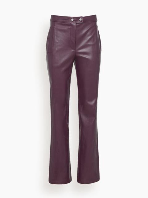 SIMKHAI Dahlia Straight Leg Pant in Plum