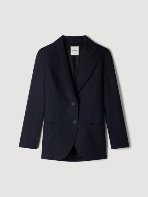 Sandro STRIPED SUIT JACKET