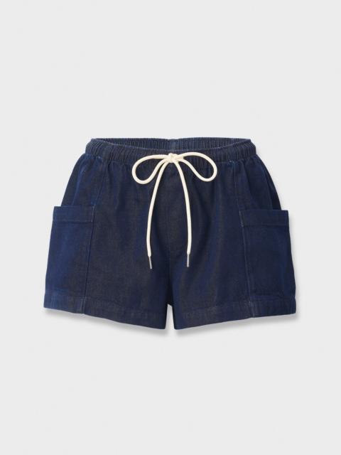 rag & bone Emery Drawstring Denim Short Mid-Rise in Ultra Featherweight Denim