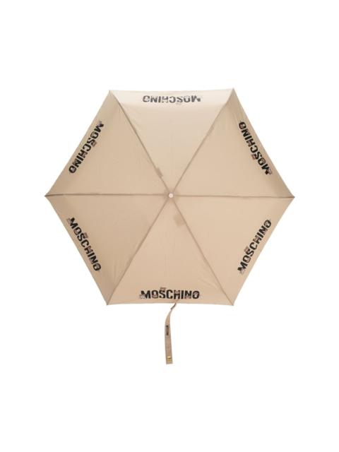 Moschino Supermind logo-print umbrella