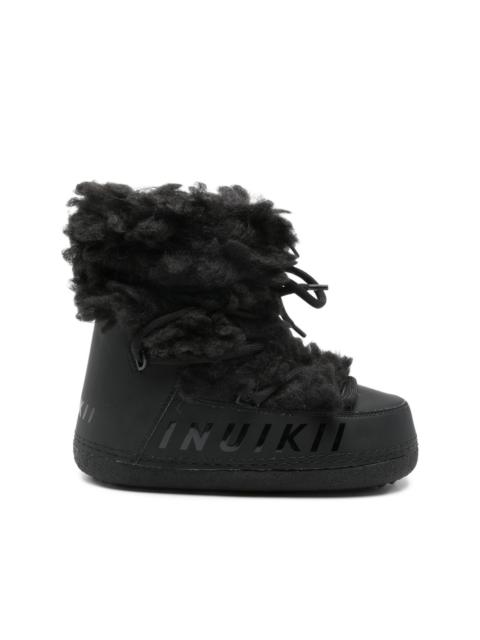 INUIKII Mountain Teddy lace-up boots